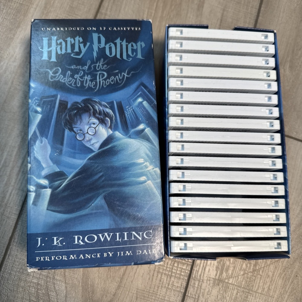 Harry Potter and the Order of the Phoenix Books On Tape COMPLETE 17 Cassette Set